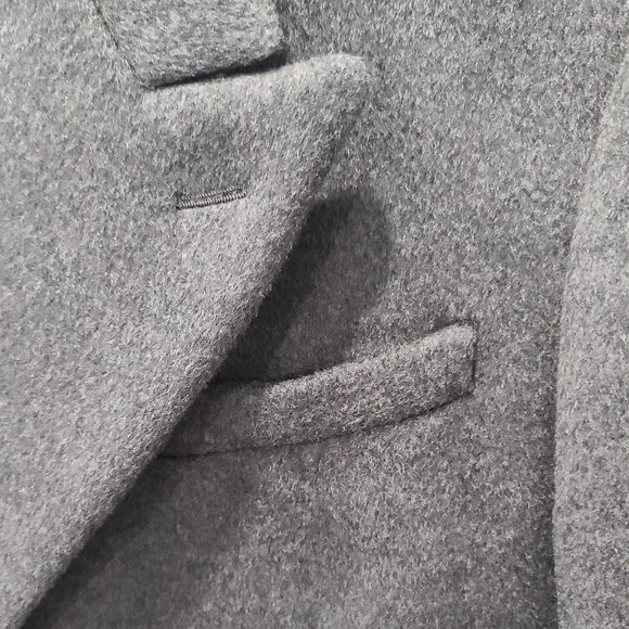 Prada Double-Breasted Wool/Cashmere Blend Coat - Picture 10 of 16